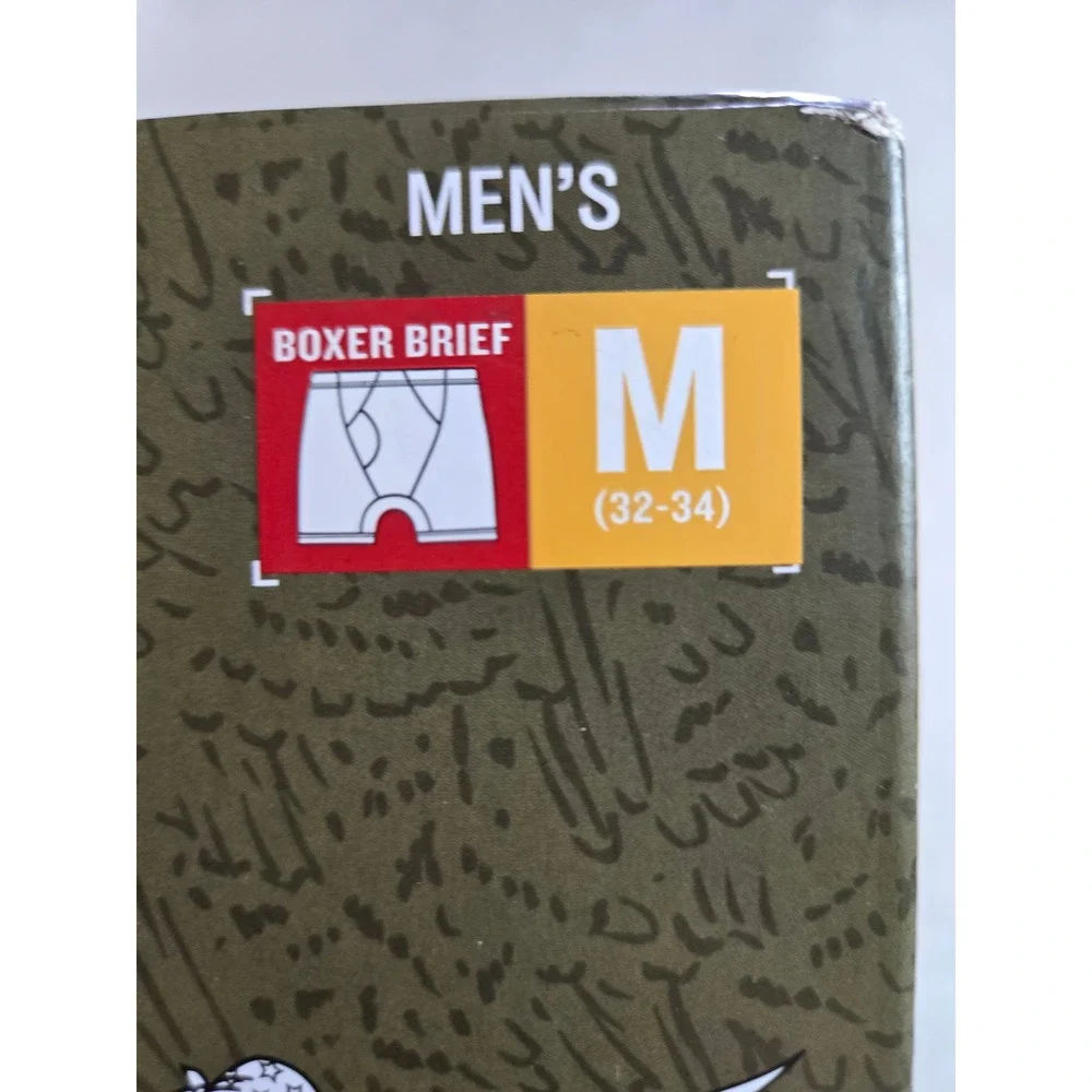 Duluth Trading Co Buck Naked Boxer Briefs 3-Pack Mens Medium 32-34 Olive Black
